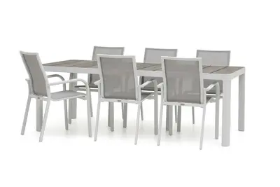Trestino diningset gironde 220 dining wit - afbeelding 1