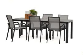 Trestino diningset gironde 220 dining zwart - afbeelding 1