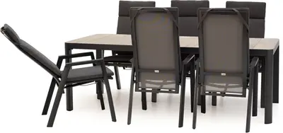 Trestino diningset gironde 220 frazer antraciet - afbeelding 2