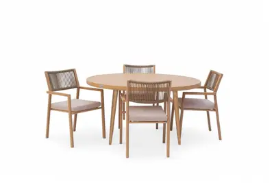 Trestino diningset lauro ernesto sand - afbeelding 1