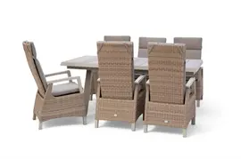 Trestino diningset vesoul barree latte - afbeelding 1