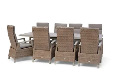 Trestino diningset vesoul barree latte - afbeelding 1
