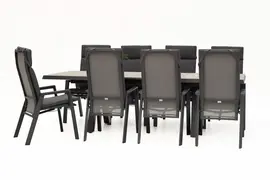 Trestino diningset vesoul frazer antraciet - afbeelding 1