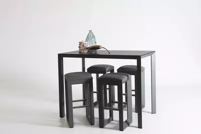 Trestino Frazer bartafelset 140x80x104 cm antraciet - afbeelding 1