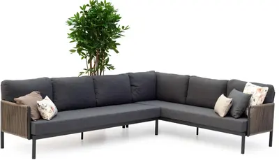 Trestino hoekset caudry antraciet - afbeelding 1