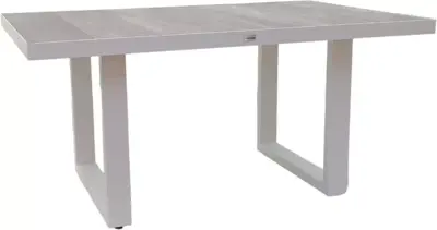 Trestino hoge lounge tuintafel barree 140x85x65cm wit - afbeelding 1