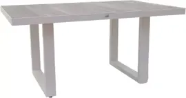 Trestino hoge lounge tuintafel barree 140x85x65cm wit - afbeelding 1