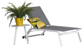 Trestino ligbed sunlounger wit - afbeelding 1