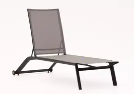 Trestino ligbed sunlounger zwart - afbeelding 2