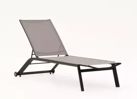 Trestino ligbed sunlounger zwart - afbeelding 1