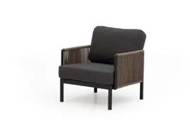 Trestino lounge tuinstoel caudry antraciet - afbeelding 1