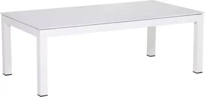 Trestino lounge tuintafel durante 130x67x44cm wit - afbeelding 1