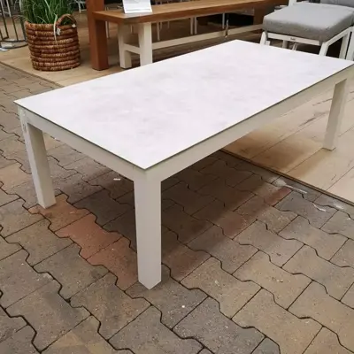 Trestino lounge tuintafel durante 130x67x44cm wit - afbeelding 2