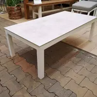 Trestino lounge tuintafel durante 130x67x44cm wit - afbeelding 2