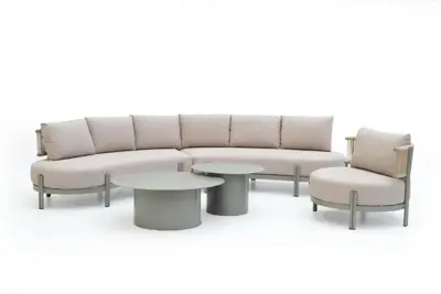 Trestino organische hoekset tirana light kaki - afbeelding 4