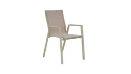 Trestino stapelbare dining tuinstoel nancy latte - afbeelding 1