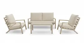 Trestino stoel-bank loungeset azzurro champagne - afbeelding 1