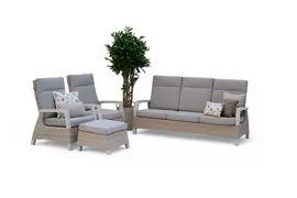 Trestino stoel-bank loungeset barree 3-zits latte kopen?