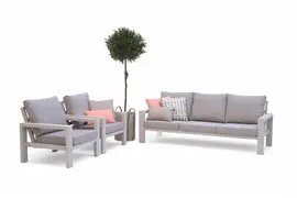 Trestino stoel-bank loungeset benton 3-zits latte - afbeelding 1