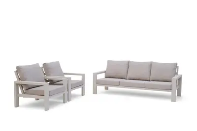 Trestino stoel-bank loungeset benton 3-zits latte - afbeelding 2