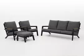 Trestino stoel-bank loungeset lausanne antraciet - afbeelding 2
