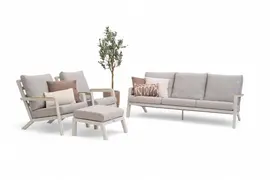 Trestino stoel-bank loungeset lausanne latte - afbeelding 1