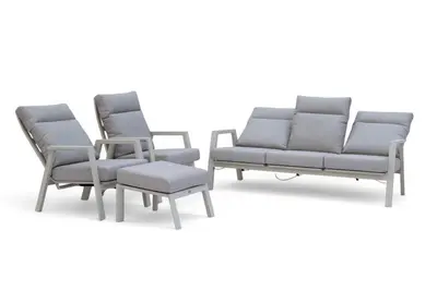 Trestino stoel-bank loungeset lectoure 3-zits latte - afbeelding 2