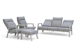 Trestino stoel-bank loungeset lectoure 3-zits latte - afbeelding 2