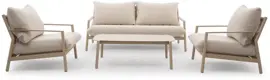 Trestino stoel-bank loungeset monti 2-zits champagne - afbeelding 1