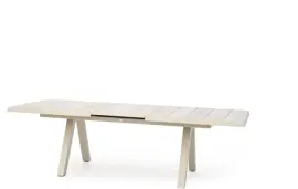 Trestino uitschuifbare dining tuintafel vesoul extension 265/205 x 103x76cm latte - afbeelding 1