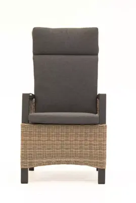 Trestino verstelbare dining tuinstoel barree antraciet - afbeelding 2