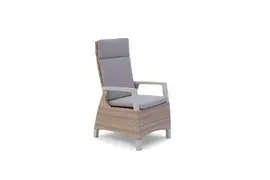 Trestino verstelbare dining tuinstoel barree latte - afbeelding 1