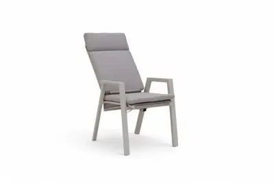 Trestino verstelbare dining tuinstoel frazer latte - afbeelding 2