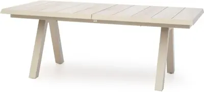 Trestino verstelbare dining tuintafel vesoul extension 265x103x76cm latte - afbeelding 2