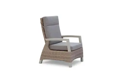Trestino verstelbare lounge tuinstoel barree latte - afbeelding 1