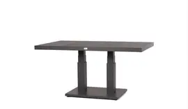 Trestino verstelbare lounge tuintafel codell pop-up 140x85x72cm zwart - afbeelding 2