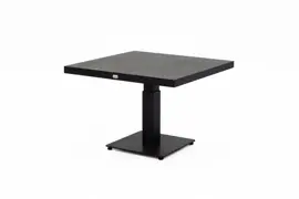 Trestino verstelbare lounge tuintafel codell pop-up 90x90x71cm zwart - afbeelding 2