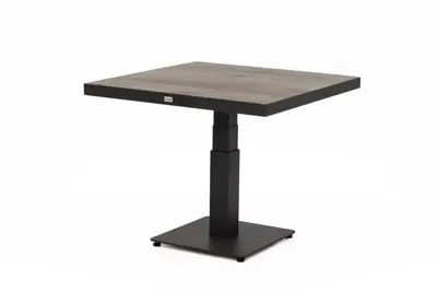 Trestino verstelbare lounge tuintafel codell pop-up 90x90x71cm antraciet - afbeelding 1