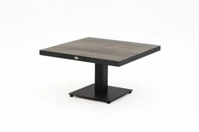 Trestino verstelbare lounge tuintafel codell pop-up 90x90x71cm antraciet - afbeelding 3