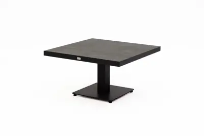 Trestino verstelbare lounge tuintafel codell pop-up 90x90x71cm zwart - afbeelding 3