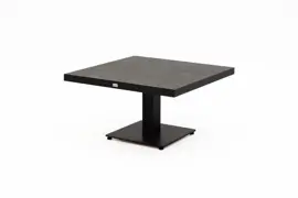 Trestino verstelbare lounge tuintafel codell pop-up 90x90x71cm zwart - afbeelding 3