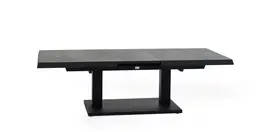 Trestino verstelbare lounge tuintafel codell pop-up extension 183x88x75cm zwart - afbeelding 3