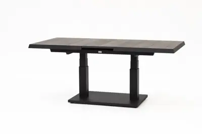 Trestino verstelbare lounge tuintafel codell pop-up extension 183x88x75cm antraciet - afbeelding 2