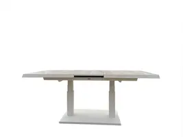 Trestino verstelbare lounge tuintafel codell pop-up extension 183x88x75cm wit - afbeelding 1