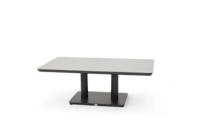 Trestino verstelbare lounge tuintafel toulon 140x80x72cm antraciet - afbeelding 2