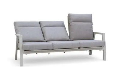Trestino verstelbare loungebank lectoure 3-zits latte - afbeelding 2
