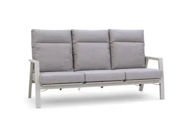 Trestino verstelbare loungebank lectoure 3-zits latte - afbeelding 1