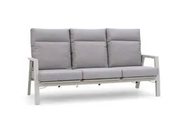 Trestino verstelbare loungebank lectoure 3-zits latte - afbeelding 1