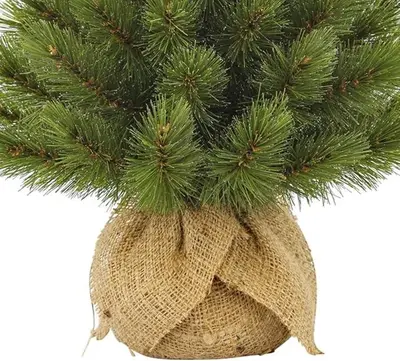 Triumph Tree Forest Frosted burlap kunstkerstboom met jute 45cm - afbeelding 2