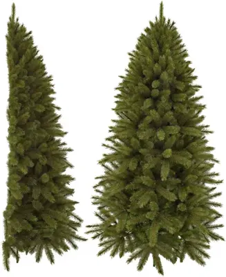 Triumph Tree Forest frosted halve kunstkerstboom groen 185cm - afbeelding 1